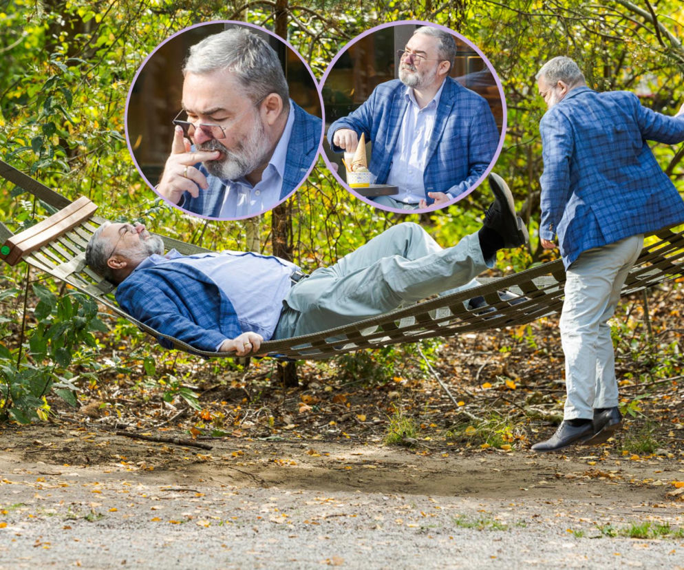 Karol Karski odpoczywa w hamaku, a na miniaturach je lody. O jesiennym relaksie polityka PiS przeczytasz na SE.
