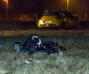 Renault Megane RS, wypadek na lotnisku w Pile