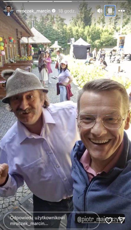 M jak miłość na planie. stryj Jędrzej Gutowski (Piotr Majerczyk), Piotrek (Marcin Mroczek)