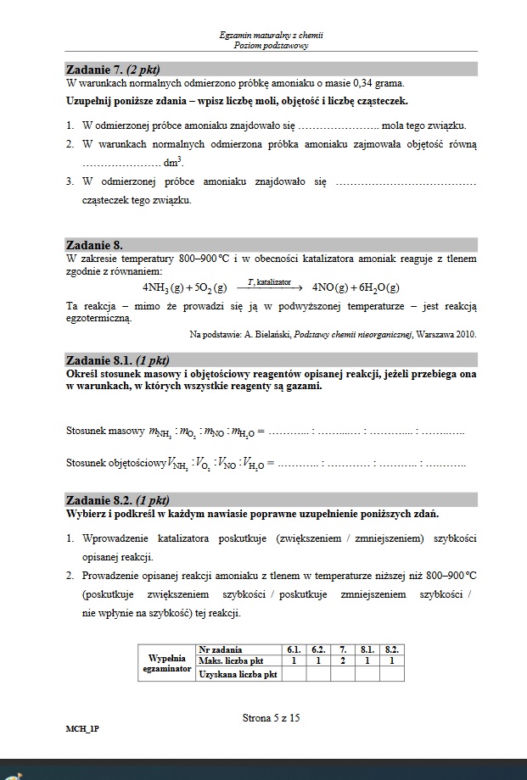 Matura 2020: Odpowiedzi. Chemia - poziom podstawowy [ARKUSZ]