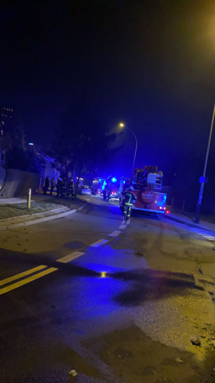 Nocny pożar w Rzeszowie. Palił się garaż przy ul. Kwietniowej