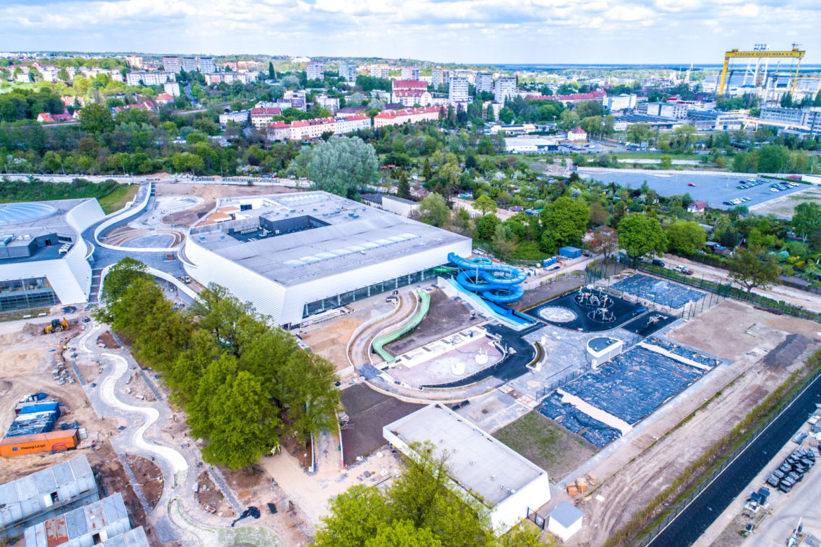 Fabryka Wody w Szczecinie w trakcie budowy