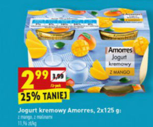  jogurt kremowy 2,99 zł