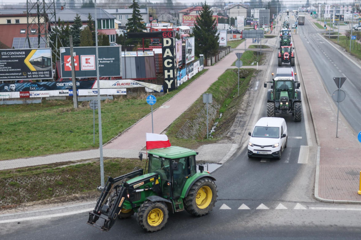 Protest rolników 20.03.2024. Utrudnienia na autostradzie A2