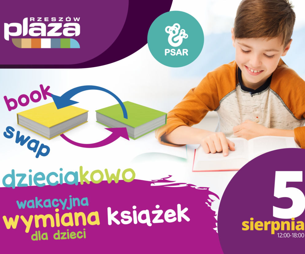 Dziecięcy book swap w CH Plaza Rzeszów: Twój maluch może wymienić książki, które już mu się znudziły!