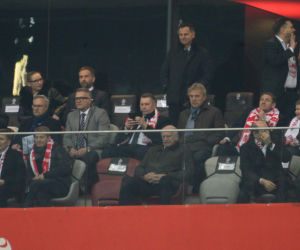 Karol Nawrocki i Przemysław Czarnek na mecze Polska - Albania