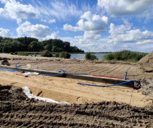 Przebudowa kąpieliska w Dąbiu - wrzesień 2020