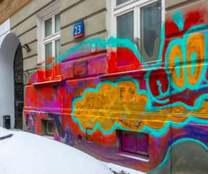 Graffiti w centrum Warszawy w 2026 r.