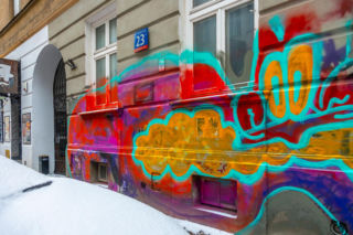Graffiti w centrum Warszawy w 2026 r.