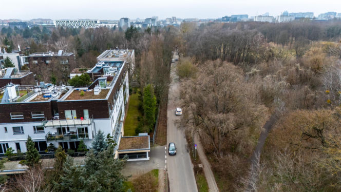 Przyszła trasa tramwaju wzdłuż Pola Mokotowskiego w Warszawie