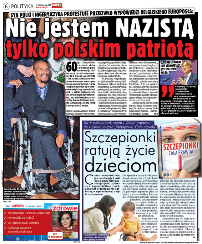 Nazwał Polaków faszystami a unia go broni