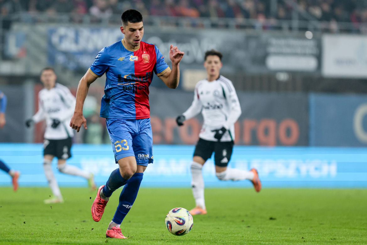 Piast Gliwice - Legia Warszawa, zdjęcia kibiców i zawodników z meczu 18. kolejki PKO BP Ekstraklasy