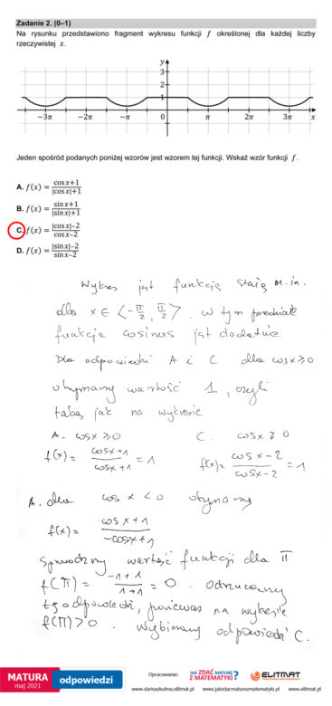 Matura 2021: Matematyka, poziom rozszerzony. Rozwiązania zadań i odpowiedzi od nauczyciela matematyki