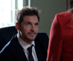 M jak miłość odc. 1929. Elżbieta Domańska (Katarzyna Dąbrowska), Marcin (Mikołaj Roznerski)