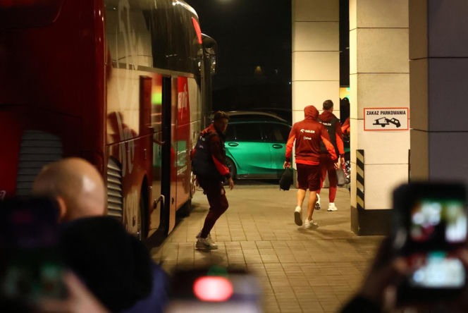 Reprezentacja Polski: nocny powrót do hotelu po meczu