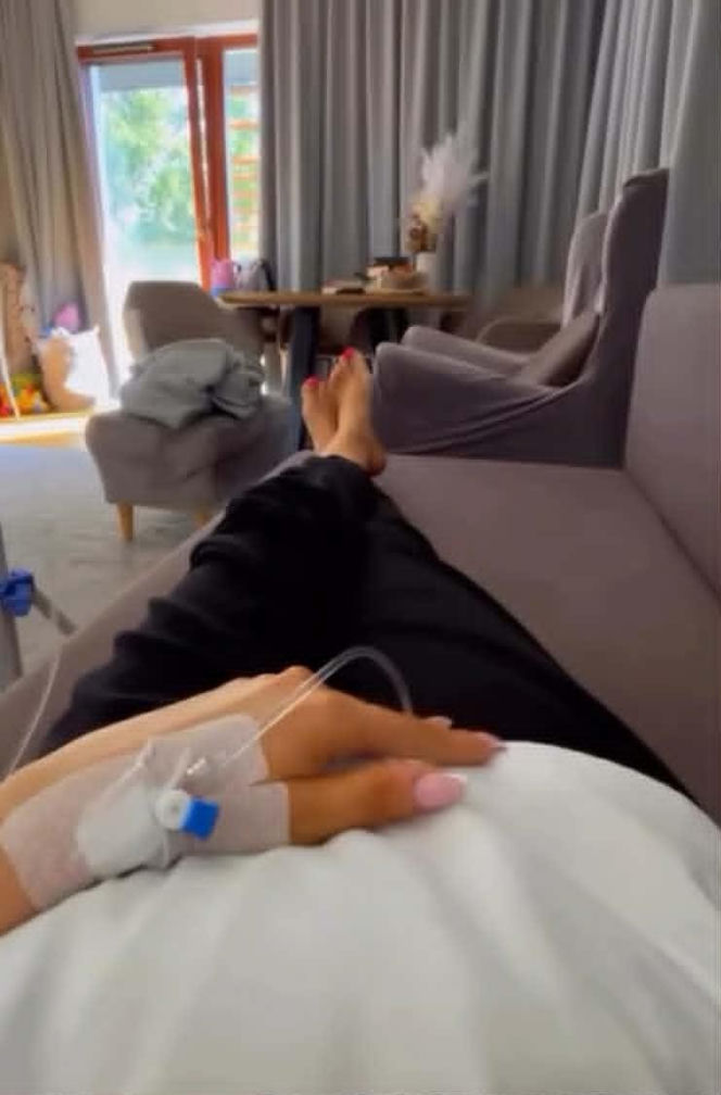 Ciężarna Dominika Serowska z kroplówką w dłoni. Co się stało ukochanej Hakiela?