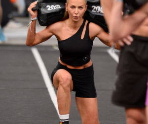 Anna Lewandowska z przystojnym Latynosem na zawodach Hyrox