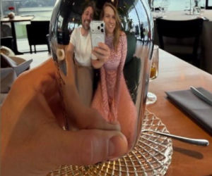 Romantyczna kolacja, a tu… SREBRNY gadżet w dłoni Rogacewicza. Kaczorowska w skowronkach!