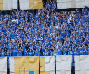 Kibice na meczu Lech Poznań - Wisła Płock