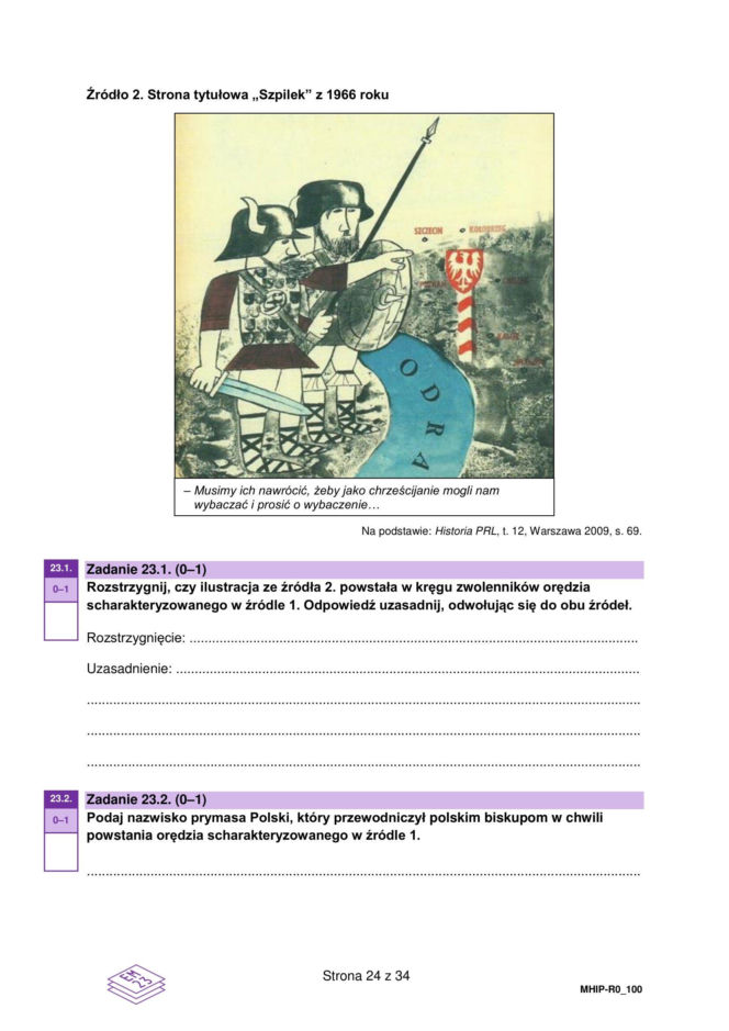 Matura 2026 z rozszerzonej historii: arkusze CKE [Formuła 2023] 18.05.2026