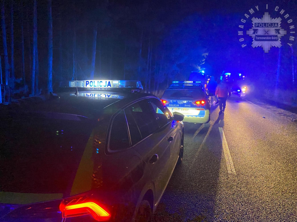 Śmiertelny wypadek pod Tarnowskimi Górami. 18-letni motocyklista nie żyje