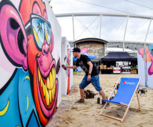 Tak wygląda sztuczna plaża przy Stadionie Śląskim. Rozkręcaliśmy tam imprezę w ramach Eska Summer City