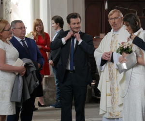 Pierwsza miłość odc. 2708. Kalina (Magdalena Wieczorek), Witek (Henryk Simon)