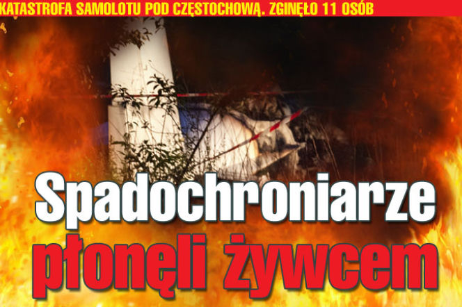 Katastrofa samolotu ze skoczkami w Topolewie. Płonęli żywcem, świadkowie uratowali tylko jednego [ZDJĘCIA]
