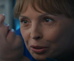 Barwy szczęścia odc. 3317. Agnieszka (Katarzyna Tlałka), Łukasz (Michał Rolnicki)