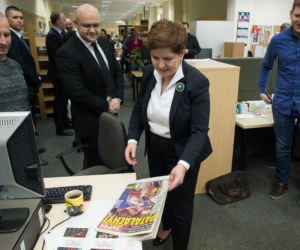 Premier Beata Szydło w redakcji Super Expressu