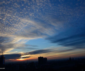 Tak wygląda gdańska panorama widziana z Góry Gradowej  o poranku