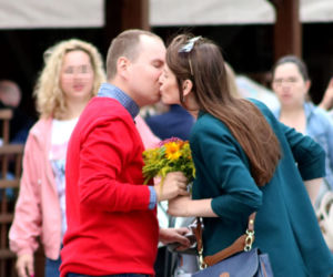 Adam Andruszkiewicz z żoną i córką