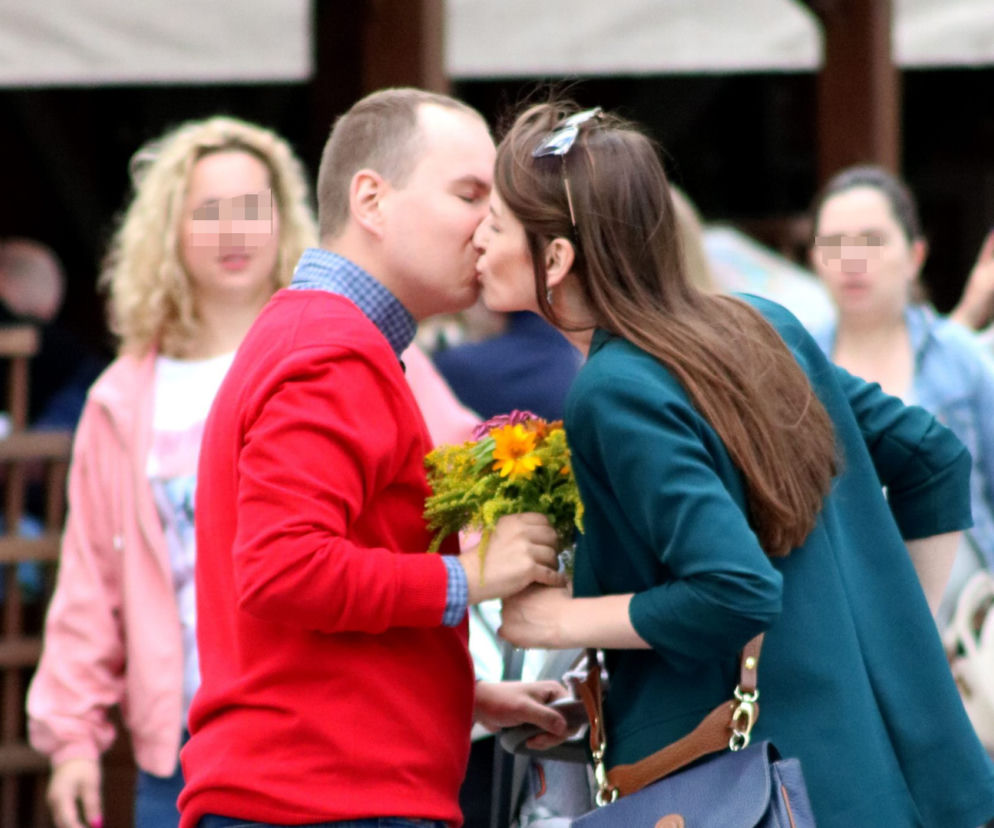 Adam Andruszkiewicz z żoną i córką