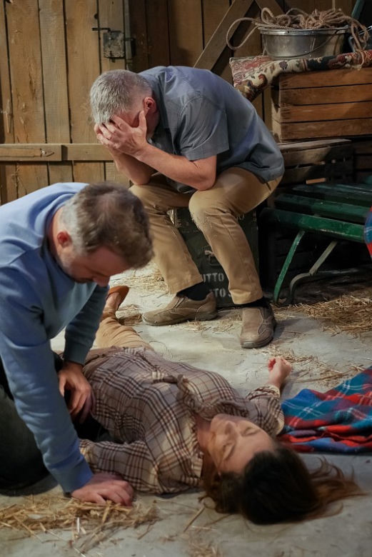 Pierwsza miłość, odcinek 3308: Anna (Agnieszka Suchora), Śmiałek (Paweł Okoński), Bartek (Rafał Kwietniewski)