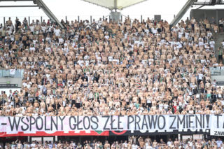 Legia Warszawa - Zagłębie Lubin: Zdjęcia kibiców