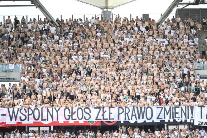 Legia Warszawa - Zagłębie Lubin: Zdjęcia kibiców