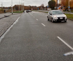 Rowerzysta potrącony na przejeździe rowerowym