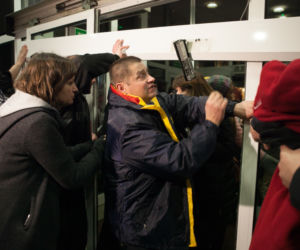 Manifestacje pod siedzibą PKW