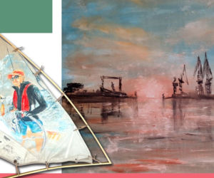 Malowane na starych żaglach: wernisaż wystawy Anny Maciejko