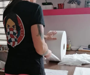 Kibice na pomoc szpitalom i lekarzom. Tak pomagają dziewczyny z Torcida Girls. Zobaczcie [ZDJĘCIA]