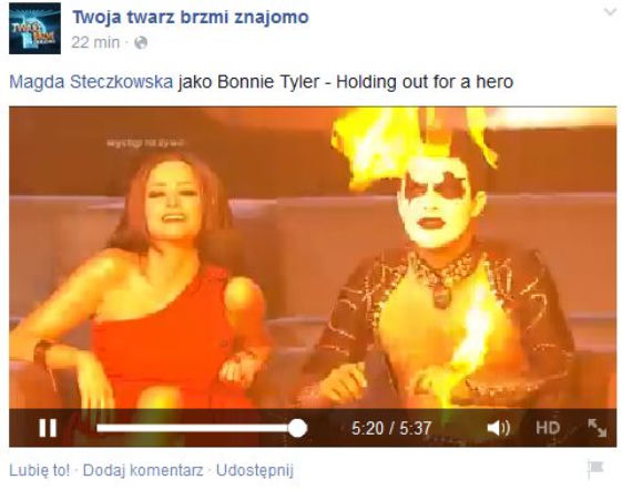 Twoja twarz brzmi znajomo 2, odcinek 7. Magda Steczkowska jako Bonnie Tyler: CAŁY WYSTĘP!!!