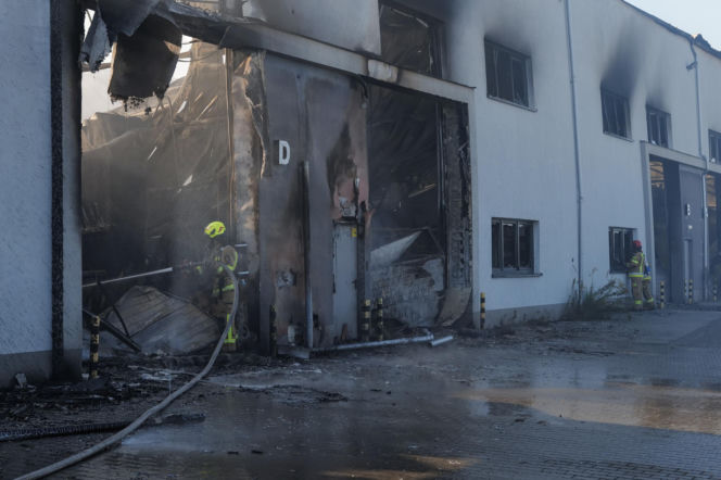 Pożar przy ul. Kasprowicza w Lublinie