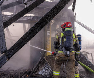 Spłonęła jedyna całodobowa Biedronka!