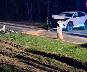PILNE! Wypadek dwóch aut na trasie Starachowice - Tychów. Droga zablokowana