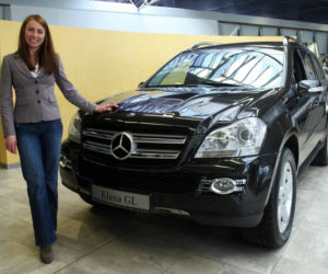 Mercedes GL - auto Justyny Kowalczyk