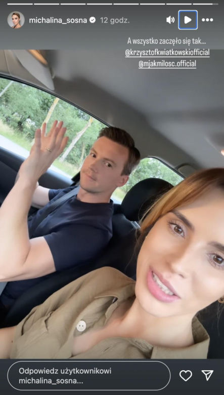 M jak miłość na planie. Kama (Michalina Sosna), Jakub Karski (Krzysztof Kwiatkowski)
