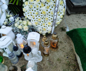 Tak wygląda grób 11-letniego Nikodema Mareckiego dwa dni po pogrzebie