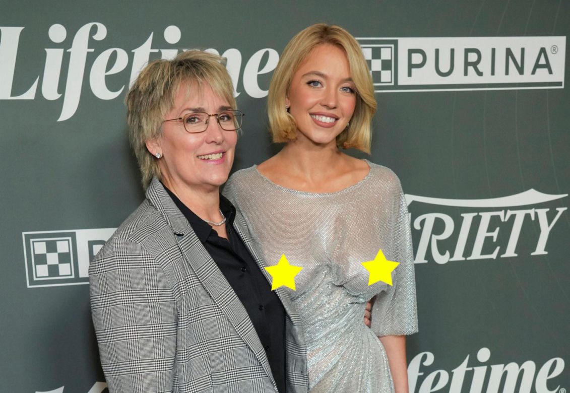 Sydney Sweeney w prześwitującej sukience. Obok m.in. legenda boksu