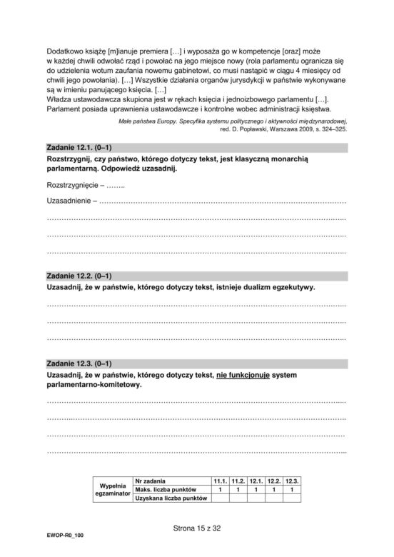 Matura 2024: WOS poziom rozszerzony, ODPOWIEDZI i ARKUSZE CKE do ściągnięcia STARA FORMUŁA 2015