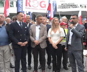 Manifestacja ROG w Warszawie. Żądali reparacji